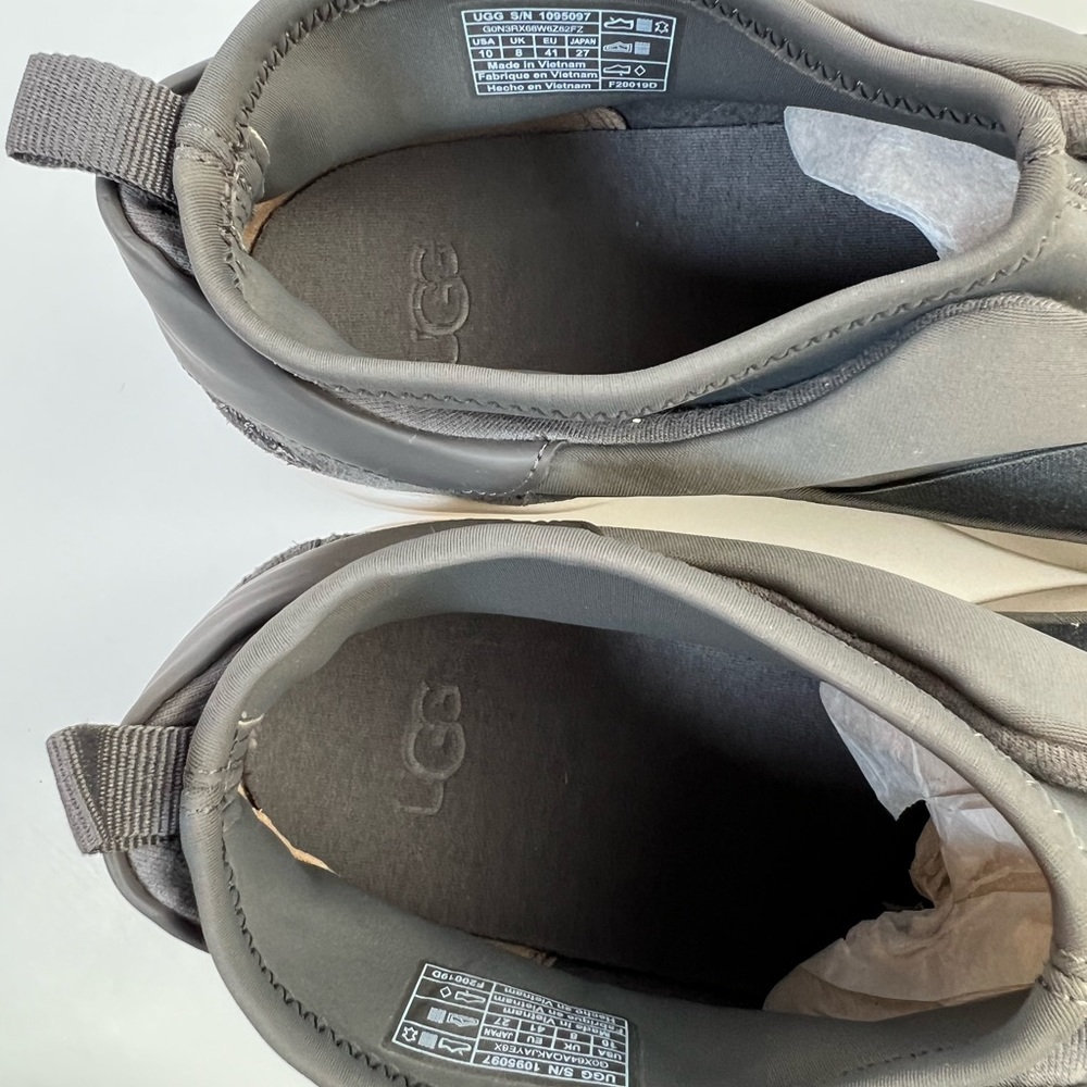 UGG Neutra Logo Elastic Slip-On Sneakers Gray/White Women’s Size 10 - Picture 8 of 16